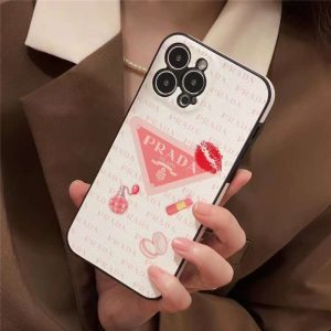 prada スマホケース iphone16 プラダ アイフォン ケース ピンク 