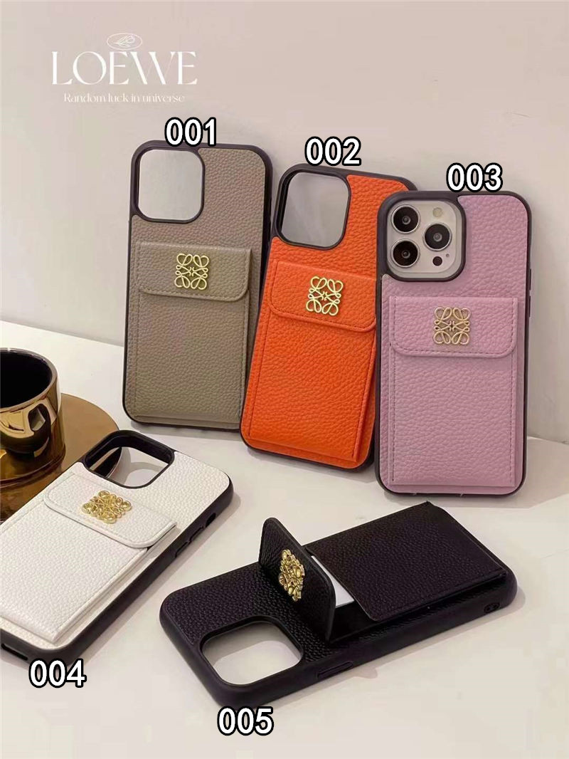 Tomo✨極美品✨ロエベ　ケース　アナグラム　デカロゴ ロエベ アナグラム iphone15/15pro/15promax ケース ハイ