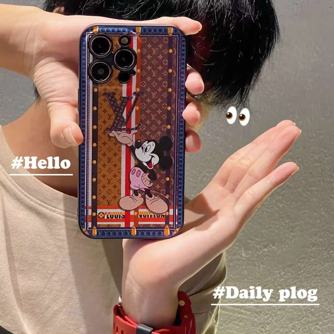 ルイ ヴィトン ディズニー iphone16ケース ミッキー iphone15/15pro 