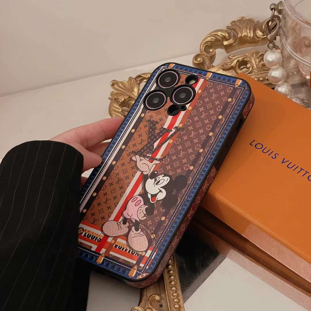 ルイ ヴィトン ディズニー iphone16ケース ミッキー iphone15/15pro  