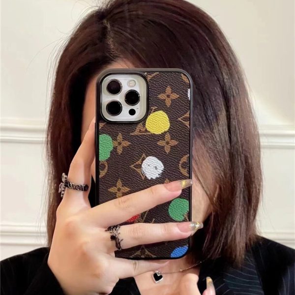 ヴィトン 草間 彌生 IPhone16/15proケース ルイヴィトンアイフォン14/13ケース おしゃれ iphone ケース ハイ ブランド iphoneケースパロディ - 画像 (6)