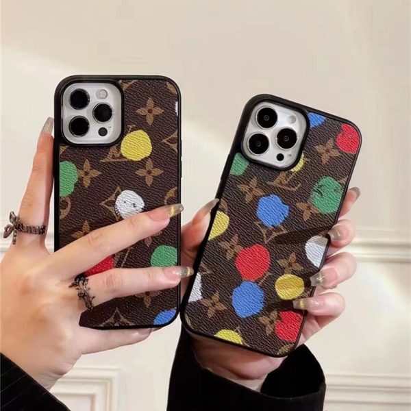 ヴィトン 草間 彌生 IPhone16/15proケース ルイヴィトンアイフォン14/13ケース おしゃれ iphone ケース ハイ ブランド iphoneケースパロディ - 画像 (4)