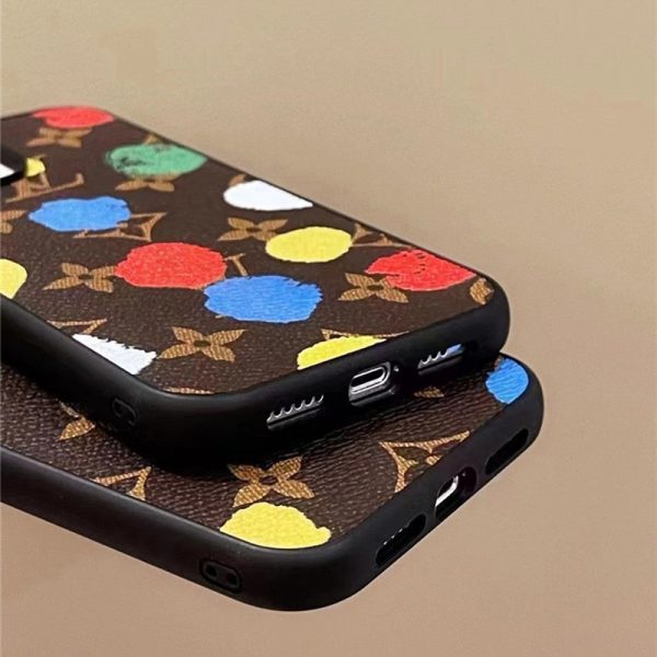 ヴィトン 草間 彌生 IPhone16/15proケース ルイヴィトンアイフォン14/13ケース おしゃれ iphone ケース ハイ ブランド iphoneケースパロディ - 画像 (5)