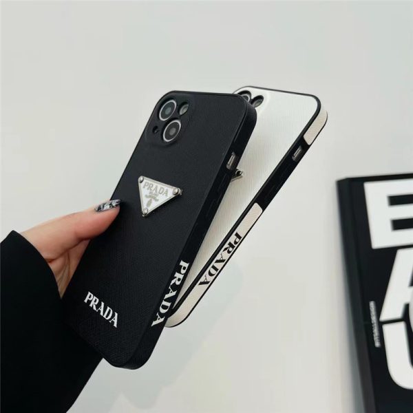 プラダ アイ フォン ケース prada iphone16/15proケース iphoneケースハイブランド メンズ iphone14/13ケース シンプル おしゃれ iphone ケース ペア - 画像 (2)