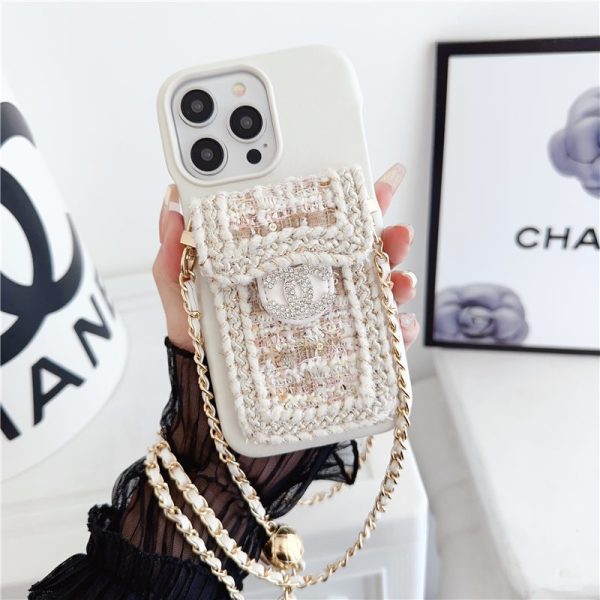 シャネル iphone 16ケース ショルダー chanel ツイード スマホケース15/15plus スマホショルダー かわいい iphoneケース斜めがけ ハイブランド iphone14/13/12ケース人気女子 背面収納 - 画像 (8)