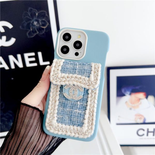 シャネル iphone 16ケース ショルダー chanel ツイード スマホケース15/15plus スマホショルダー かわいい iphoneケース斜めがけ ハイブランド iphone14/13/12ケース人気女子 背面収納 - 画像 (5)