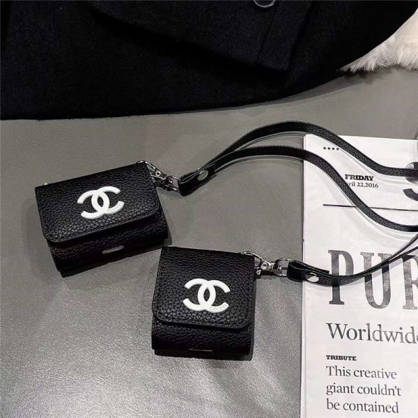 airpods proケース シャネル エア ポッツ ケース かわいい airpods ケース ハイ ブランド airpods ケース 第 三 世代 エアポッツプロケース レザー おしゃれ - 画像 (7)