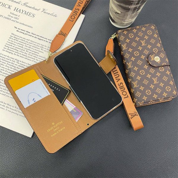 全 機種 対応 スマホケース 手帳 型 ルイヴィトン ヴィトンスマホケース 手帳型 全機種対応 スマホケース かわいい galaxy/aquos 携帯 カバー カード 入れ ストラップ付き アンドロイド スマホケース - 画像 (9)