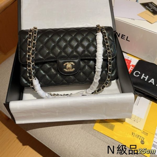 シャネル マトラッセ 25 チェーン バッグ コピー chanel バッグ ショルダー レディース ブランド バッグ 女性 バッグ 人気 40 代 カバン オシャレ 黒  - 画像 (2)