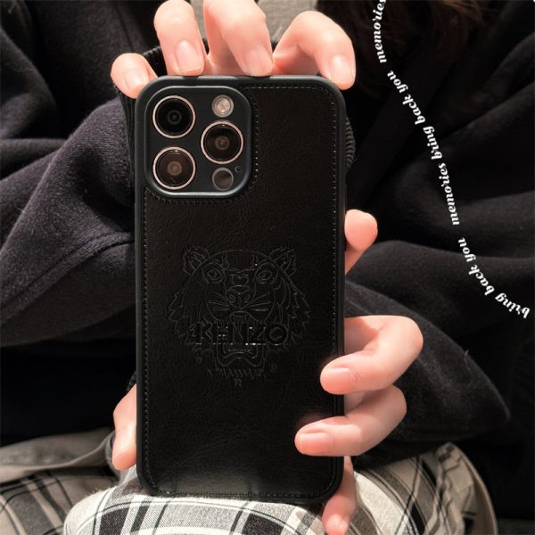 kenzo アイ フォン ケース 黒 ケンゾー スマホケース iphone16/16pro supreme iphone15ケース シュプリーム iphone14/13/12 ケース ヴェルサーチ かっこいい - 画像 (3)