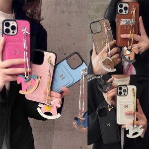 iphone13mini/12mini ケース ハイ ブランド エルメス iphone16/15plus ケース hermes スマホケース パロディ iphone14plus ケース カード収納 xs/xr/7/8plus 携帯 ケース チャーム 付き