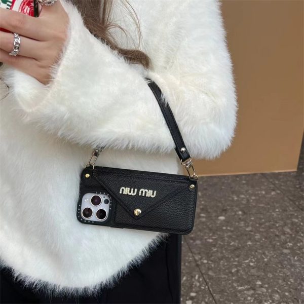 スマホケース miumiu コピー ミュウ ミュウ iphone16/15pro max ケース iphone14/13 ケース ストラップ ブランド iphoneケース 可愛い iphone12/11 ケース ピンク ブランド レディース - 画像 (2)