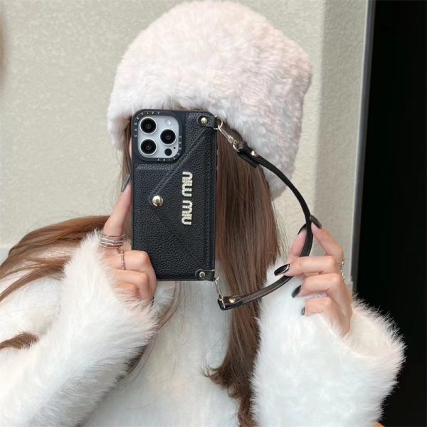 スマホケース miumiu コピー ミュウ ミュウ iphone16/15pro max ケース iphone14/13 ケース ストラップ ブランド iphoneケース 可愛い iphone12/11 ケース ピンク ブランド レディース - 画像 (5)