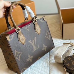 ヴィトン オンザゴー pm ルイ ヴィトン バッグ コピー ハンドバッグ ハイ ブランド ショルダー バッグ レディース ブランド 女性 バッグ 人気 40 代 ブランド 2way