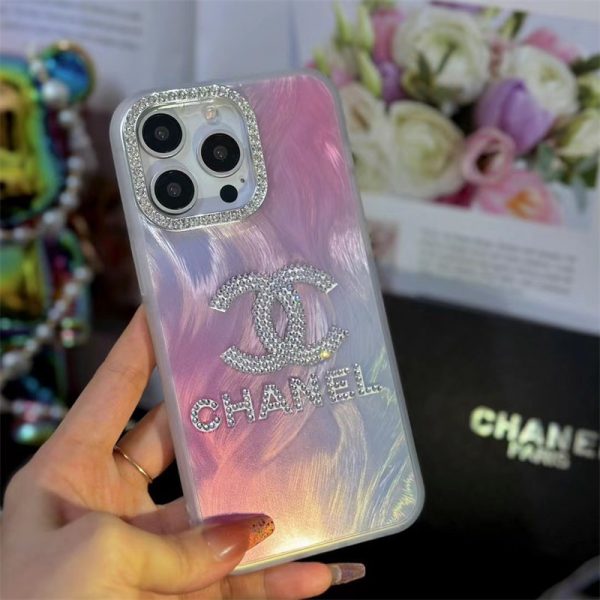 シャネル iphoneケース キラキラ iphone16/16pro ケース ハイ ブランド iphone15/14ケース ブランド レディース chanel スマホケース 安い iphone13/12pro/11 ケース かわいい ストーン - 画像 (3)