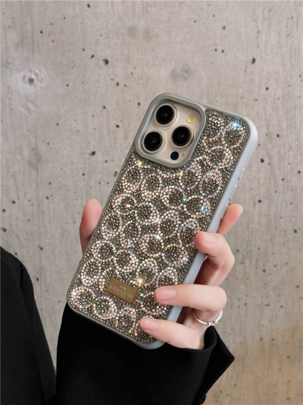 iphone16 ケース コーチ coach スマホケース コピー iphone ケース キラキラ ブランド iphoneケース ハイブランド iphone ケース ストーン デコ かわいい - 画像 (5)