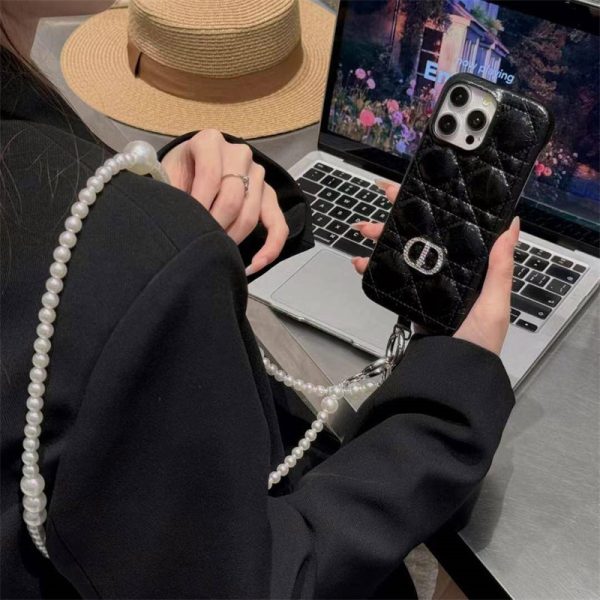 ディオール 携帯ケース iphone16/16pro dior スマホ ショルダー iphoneケース かわいい ブランド iphone15/15promax ケース 人気 女子 iphone14/13ケース 斜めがけ ブランド 肩掛け - 画像 (3)
