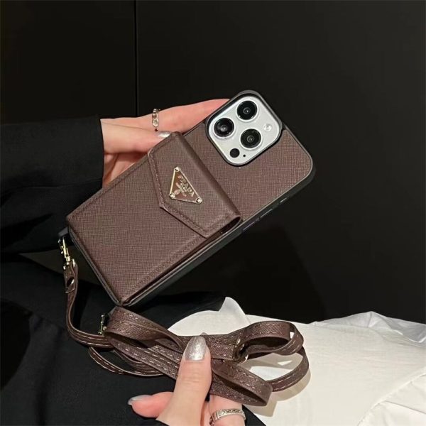 prada スマホケース iphone16/16promax プラダ スマホ ショルダー 