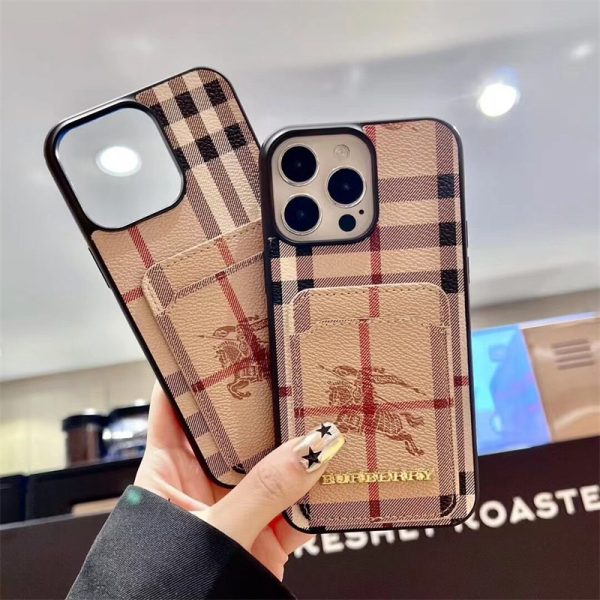 burberry スマホケース iPhone16/16pro バーバリー iphone15/14 ケース カード収納 iphoneケース ハイブランド iphone13/12pro ケース メンズ 人気 iphone11 ケース かわいい おすすめ - 画像 (2)
