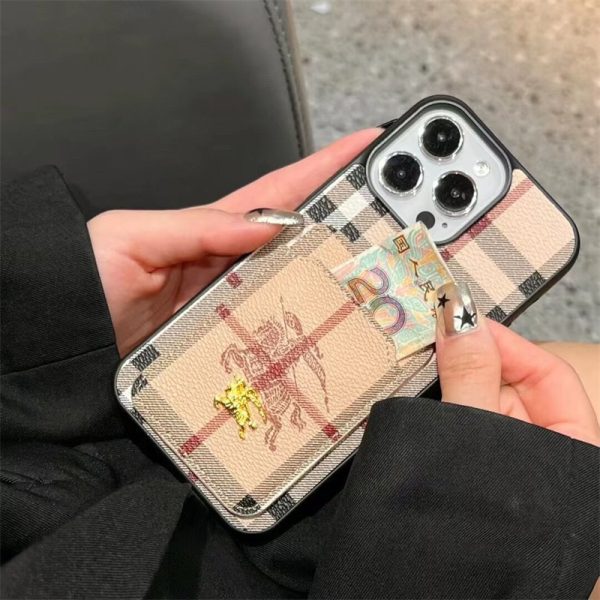 burberry スマホケース iPhone16/16pro バーバリー iphone15/14 ケース カード収納 iphoneケース ハイブランド iphone13/12pro ケース メンズ 人気 iphone11 ケース かわいい おすすめ - 画像 (3)
