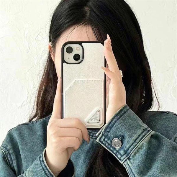 プラダ アイ フォン 16/16プロ ケース 背面収納 prada スマホケース コピー iphone15/14ケース ハイブランド iphoneケース カード収納 おしゃれ iphone13/12/11 ケース メンズ 人気 - 画像 (3)