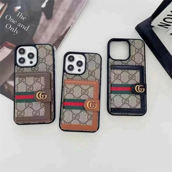 ハイ ブランド iphone ケース gucci iphone16/16pro ケース カード 収納 スマホケース グッチ iphone15/15promax ケース カード ケース 付き iphone14/13 ケース ブランド おしゃれ