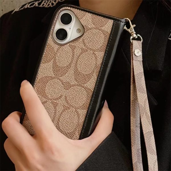スマホケース 手帳 型 ブランド コーチ iphone16/16pro ケース 手帳 型 coach スマホケース iphone15/15promax ケース 手帳 型 ハイ ブランド レディース iphone14/13/12/11 手帳 型 ケース ブランド おしゃれ - 画像 (4)
