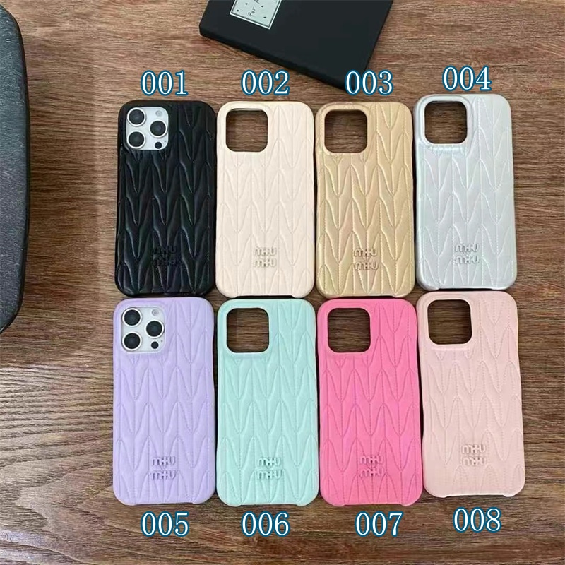 ミュウ ミュウ iphone16/15pro ケース スマホケース miumiu ミュウ ミュウ iphone16/15pro ケース スマホケース miumiu