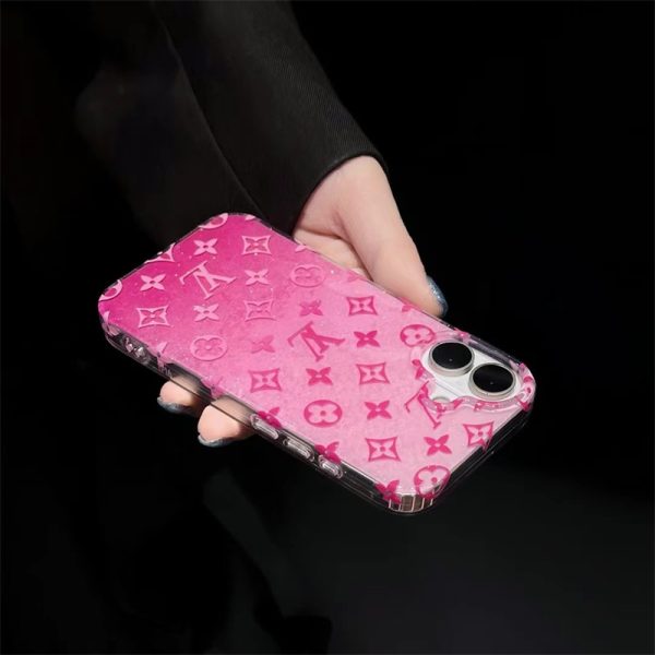 ヴィトン iphone16pro ケース キラキラ iphone16ケース ブランド レディース iphone14/14pro ケース グリッター iphone 13ケース ピンク スマホケース カップル かわいい 人気ブランド 女子 - 画像 (4)
