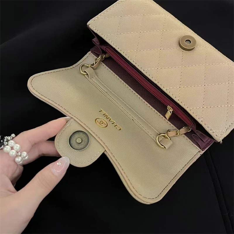 j*v様 CHANEL キャビアスキン 長財布 ベージュ シャネル キャビア 