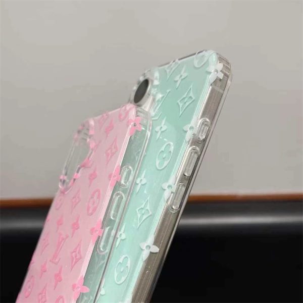 ヴィトン iphone16pro ケース キラキラ iphone16ケース ブランド レディース iphone14/14pro ケース グリッター iphone 13ケース ピンク スマホケース カップル かわいい 人気ブランド 女子 - 画像 (6)