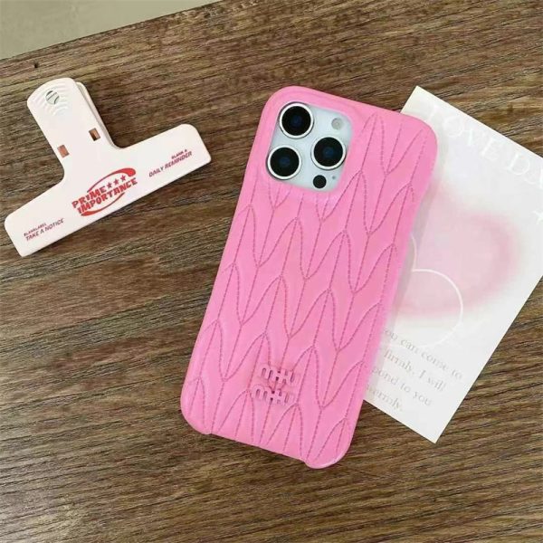 ミュウ ミュウ iphone16/15pro ケース スマホケース miumiu iphone14ケース ブランド レディース 携帯ケース ハイブランド iphone13/12ケース レザー かわいい - 画像 (3)