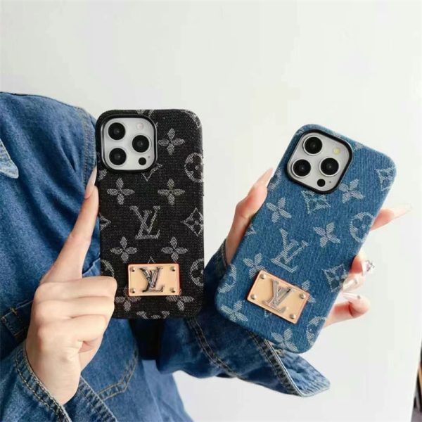 iphone16/15 ケース ルイヴィトン デニム iphone ケース ハイ ブランド iphone15pro/14pro ケース カード収納 iphone12 ケース かっこいい vuitton 携帯ケース 芸能人 - 画像 (4)
