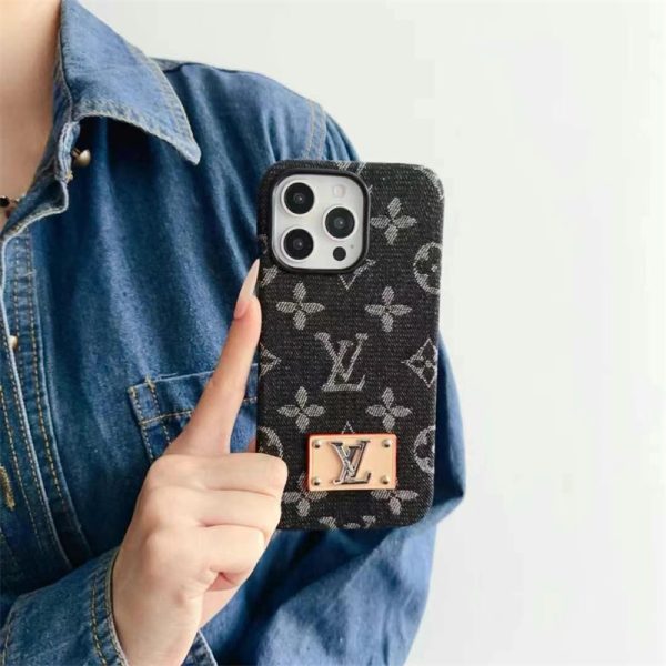 iphone16/15 ケース ルイヴィトン デニム iphone ケース ハイ ブランド iphone15pro/14pro ケース カード収納 iphone12 ケース かっこいい vuitton 携帯ケース 芸能人 - 画像 (3)