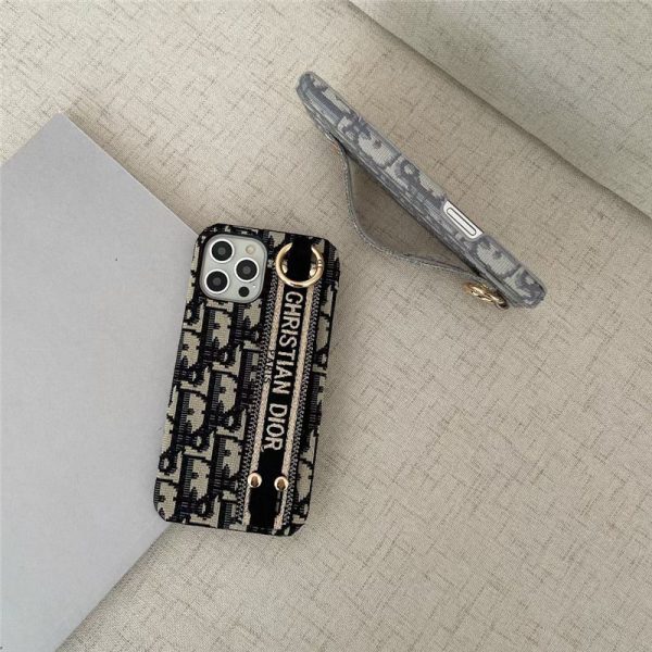 dior アイ フォン16/16プロ ケース バンド付き iphone15/14pro max カバー ハイブランド 女子 iphone12pro/11proケース 韓国風 携帯ケース iphonexs 大人コーデ - 画像 (2)