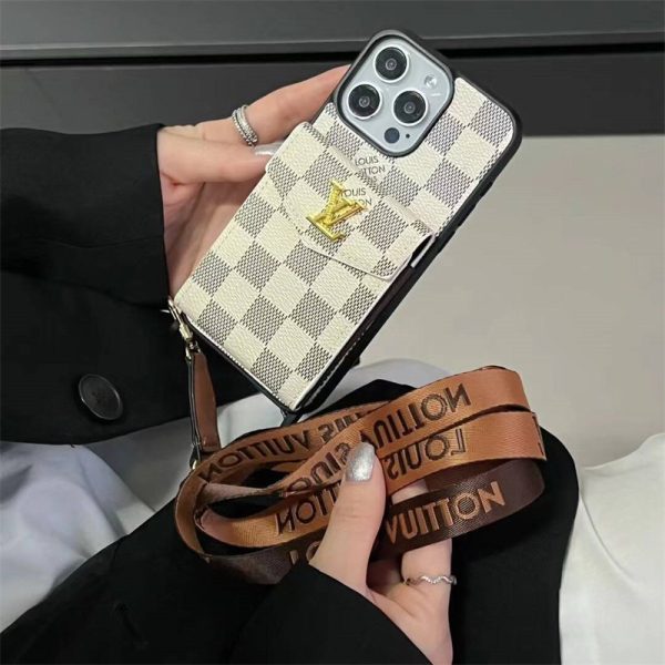 ルイ ヴィトン iphone16/16pro ケース ショルダー スマホ ショルダー ブランド メンズ グッチ 携帯ケース カード 収納 iphone16promax ケース ハイ ブランド iphone15/14/13 ケース 斜 めがけ 肩掛け - 画像 (5)