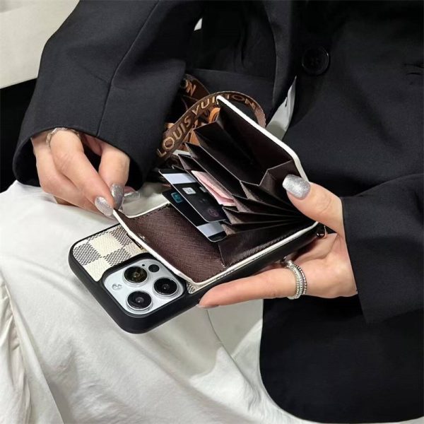 ルイ ヴィトン iphone16/16pro ケース ショルダー スマホ ショルダー ブランド メンズ グッチ 携帯ケース カード 収納 iphone16promax ケース ハイ ブランド iphone15/14/13 ケース 斜 めがけ 肩掛け - 画像 (12)