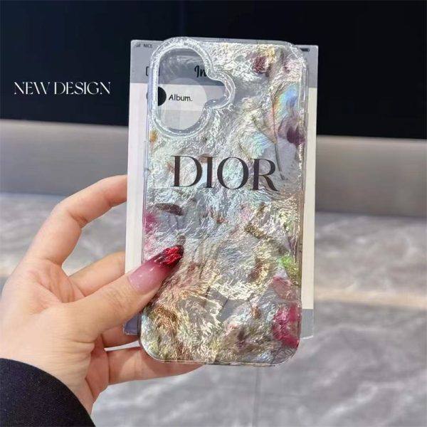 iphone17/17pro ケース dior 風 iphone16/15 ケース 人気 ブランド 女子 iphone16pro ケース キラキラ アイホン15プロ/14/13 ケース かわいい スマホケース dior パロディ - 画像 (5)