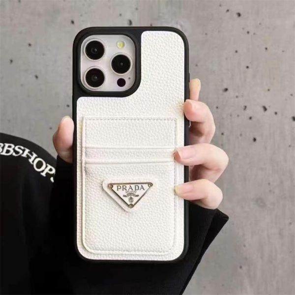 prada iphone17 ケース iphone17air/17pro ケース カード 収納 ハイ ブランド iphone16e ケース ブランド アイフォン16/16pro ケース レザー ブランド プラダ 風 スマホケース - 画像 (8)