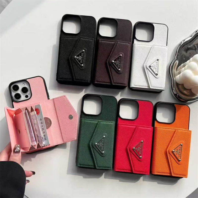 Prada  サフィアーノレザー iPhone 16 ケース Cognac Leather case for iPhone 16 Pro Max | PRADA