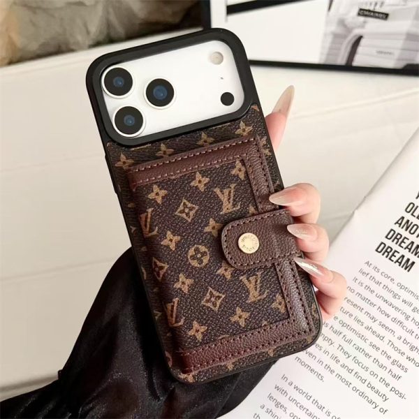 gucci iphone17air/17proケース iphone17/16 ケース カード 収納 ハイ ブランド ヴィトン 風 iphone17promax ケース スマホケース ブランド レザー iphone15/15plus ケース ポケット 付き - 画像 (8)