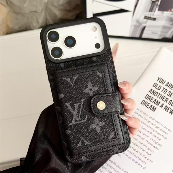 gucci iphone17air/17proケース iphone17/16 ケース カード 収納 ハイ ブランド ヴィトン 風 iphone17promax ケース スマホケース ブランド レザー iphone15/15plus ケース ポケット 付き - 画像 (5)