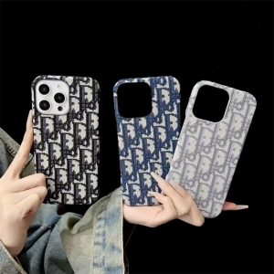 dior iphone17 ケース iphone17air ケース 刺繍 iphone17pro/16pro ケース 布生地 ブランド ディオール iphone17promax/16/15 ケース パロディ スマホケース おしゃれ ブランド