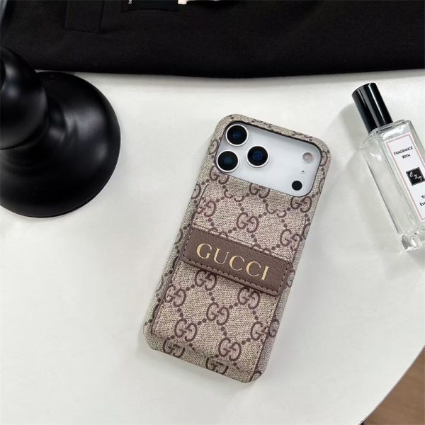 iphone17 ケース gucci風 iphone16/16pro ケース ポケット 付き iphone17pro/17promax ケース アコーデオン カード ケース スマホケース ブランド レザー 携帯 ケース ビジネス - 画像 (5)