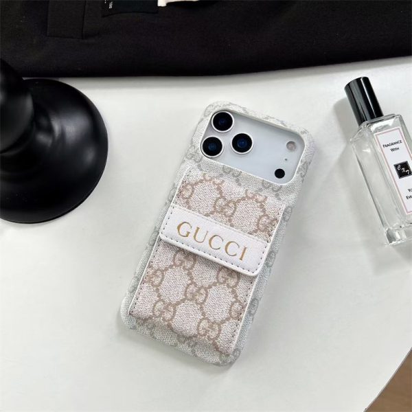 iphone17 ケース gucci風 iphone16/16pro ケース ポケット 付き iphone17pro/17promax ケース アコーデオン カード ケース スマホケース ブランド レザー 携帯 ケース ビジネス - 画像 (4)