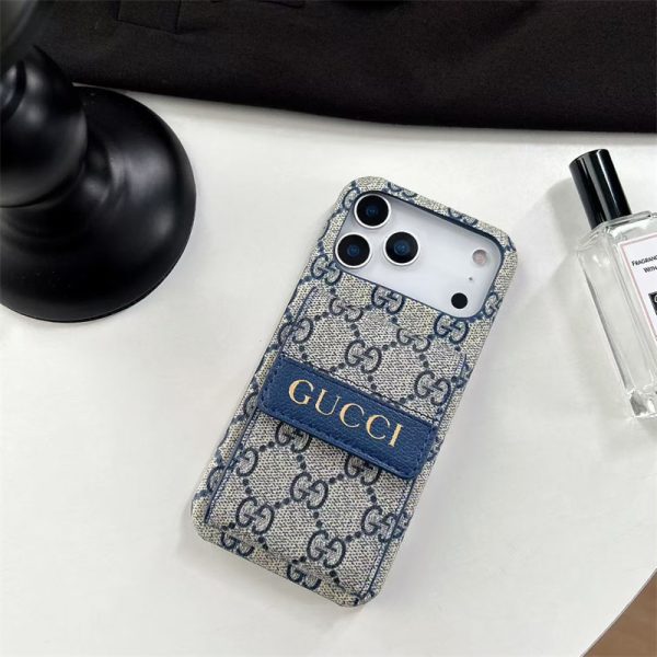 iphone17 ケース gucci風 iphone16/16pro ケース ポケット 付き iphone17pro/17promax ケース アコーデオン カード ケース スマホケース ブランド レザー 携帯 ケース ビジネス - 画像 (3)