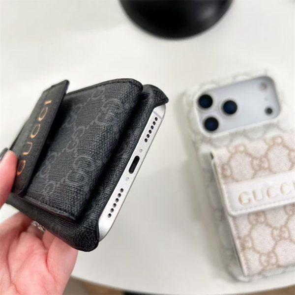 iphone17 ケース gucci風 iphone16/16pro ケース ポケット 付き iphone17pro/17promax ケース アコーデオン カード ケース スマホケース ブランド レザー 携帯 ケース ビジネス - 画像 (8)