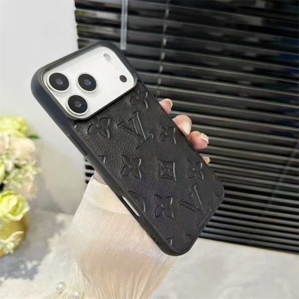 iphone17 ケース モノグラム ルイヴィトン iphone air/17pro ケース スマホケース エンボス iphone16/16pro ケース 大人 可愛い ブランド iphone15/14/13 ケース お揃い ブランド - 画像 (4)