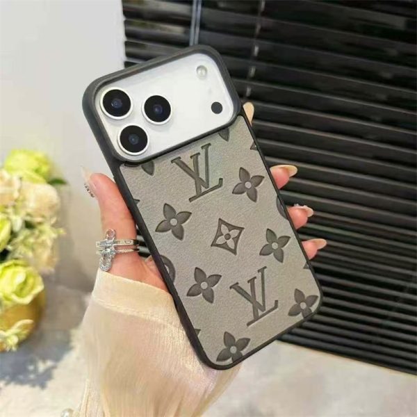 iphone17 ケース モノグラム ルイヴィトン iphone air/17pro ケース スマホケース エンボス iphone16/16pro ケース 大人 可愛い ブランド iphone15/14/13 ケース お揃い ブランド - 画像 (9)