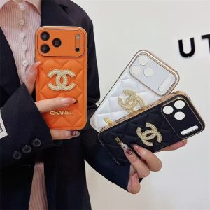 chanel iphone17/17pro ケース シャネル パロディ 携帯 ケース iphone16/16plus レザー ケース ブランド iphone16pro/15pro ケース 人気 ブランド 女子